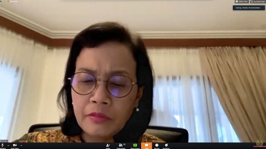 Konfrensi Pers Menteri Keuangan, Sri Mulyani terkait Stimulus Ekonomi pada Rabu (01/04) (Youtube Kementerian Keuangan)