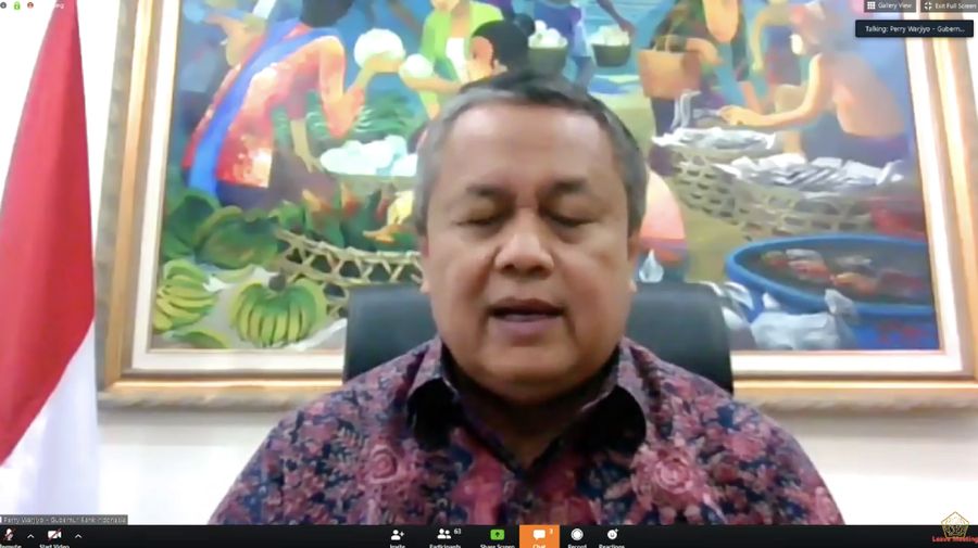 Gubernur Bank Indonesia (BI) Perry Warjiyo berkomitmen untuk menjaga nilai tukar rupiah agar tidak melambung hingga skenario terburuk