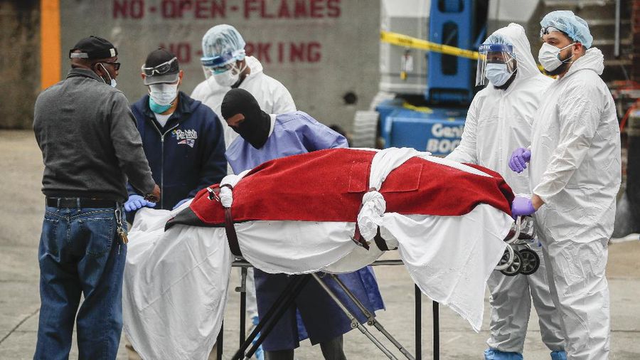 New York mecatata kasus corona (COVID-19) terbanyak di Amerika Serikat.