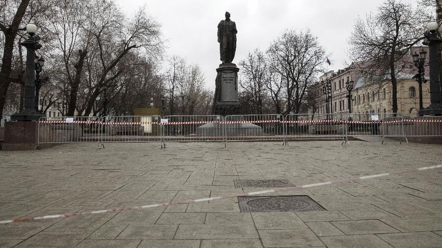 Ibu kota Rusia, Moscow, memberlakukan lockdown di seluruh kota.