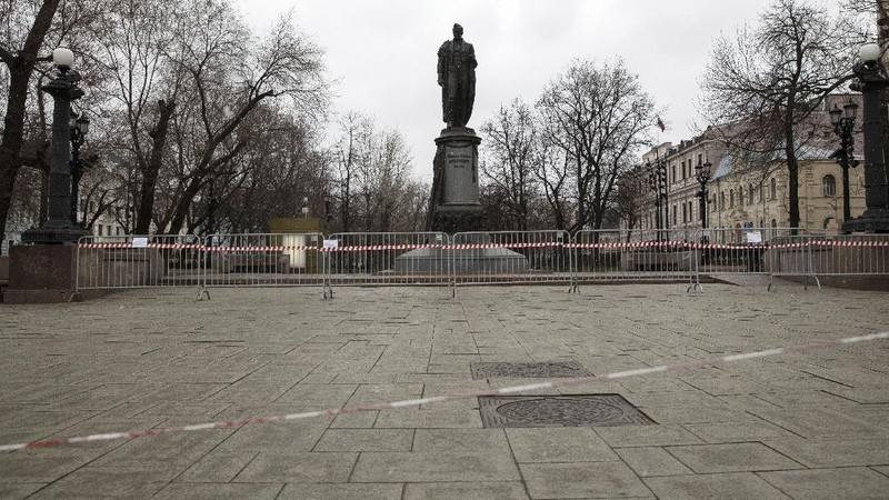 Ibu kota Rusia, Moscow, memberlakukan lockdown di seluruh kota.