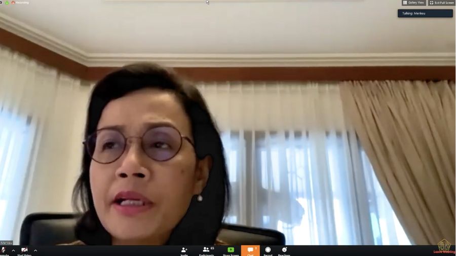 Konfrensi Pers Menteri Keuangan, Sri Mulyani terkait Stimulus Ekonomi pada Rabu (01/04) (Youtube Kementerian Keuangan)