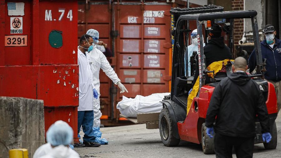 New York mecatata kasus corona (COVID-19) terbanyak di Amerika Serikat.