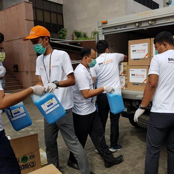 Sederet Langkah BNI dalam Perang Melawan Corona