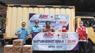 ASW Foods Donasikan Biskuit ke Tenaga Medis Senilai Rp 1 M