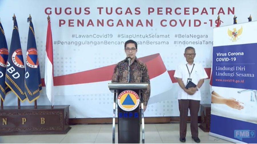 Ketua Relawan Covid-19 Andre Rahadian (Youtube BNPB Indonesia)