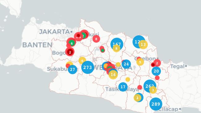 Peta Corona Jabar 3 April: 220 Positif, Depok Terbanyak