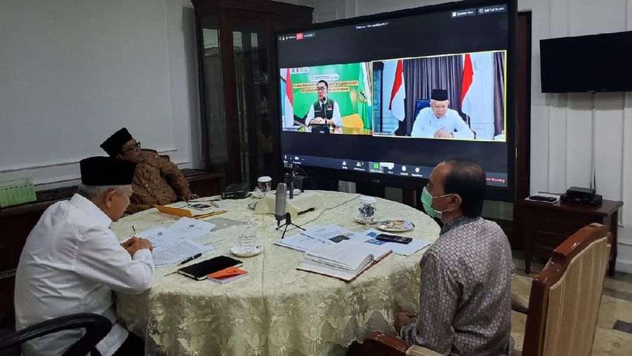 Demikian laporan Ridwan Kamil kepada Wakil Presiden KH Ma'ruf Amin melalui video conference, Jumat (3/4/2020).