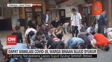 VIDEO: Dibebaskan Karena Asimilasi Corona, Napi Sujud Syukur