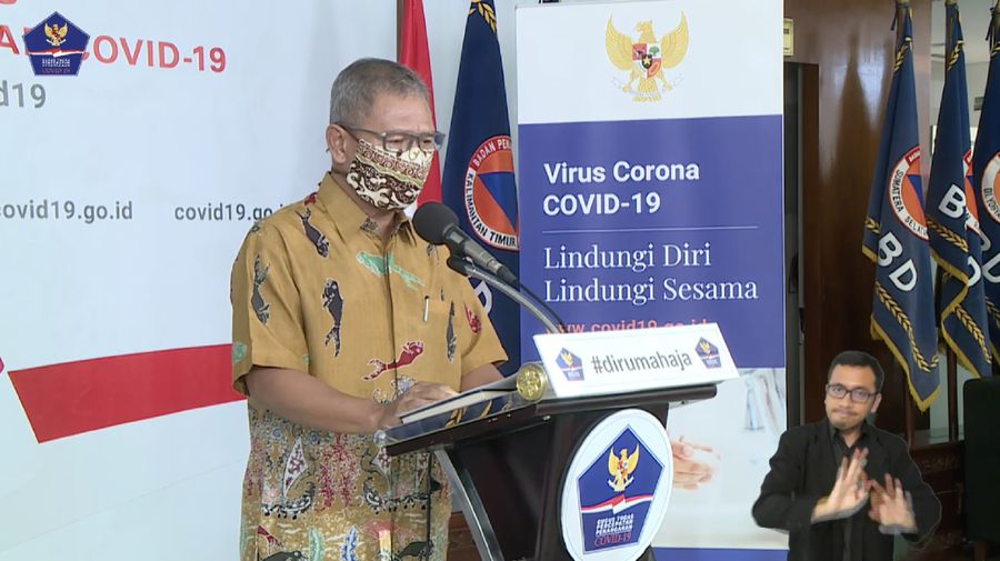 Juru Bicara Pemerintah untuk Covid-19 Achmad Yurianto (Youtube BNPB Indonesia)