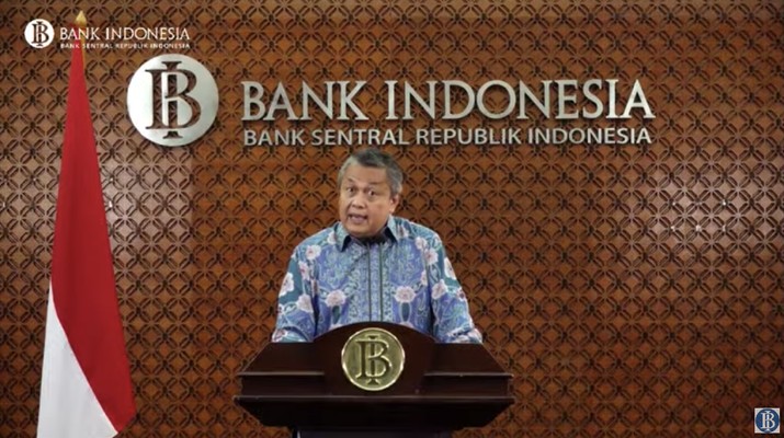 Gubernur BI Perry Warjiyo menyampaikan perkembangan ekonomi terkini (Youtube Bank Indonesia)