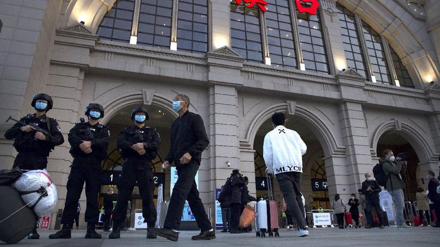 Kondisi terkini kota Wuhan usai Lockdown dicabut. (AP/Ng Han Guan)