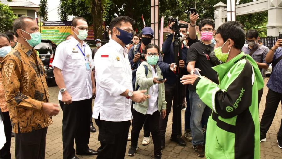 Aksi Mentan SYL di toko tani yang bisa dijual online saat pandemi corona.