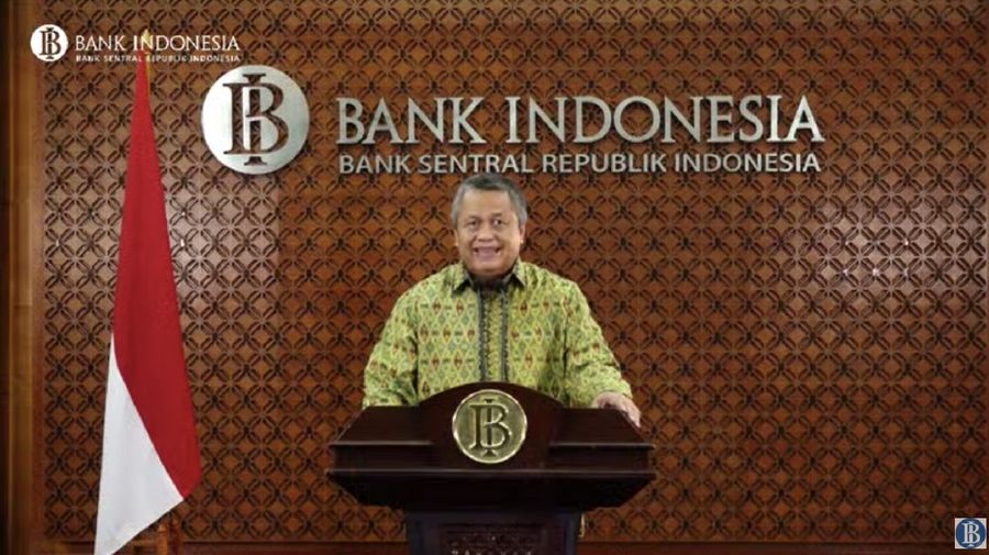Gubernur BI Perry Warjiyo menyampaikan perkembangan ekonomi terkini (Youtube Bank Indonesia)