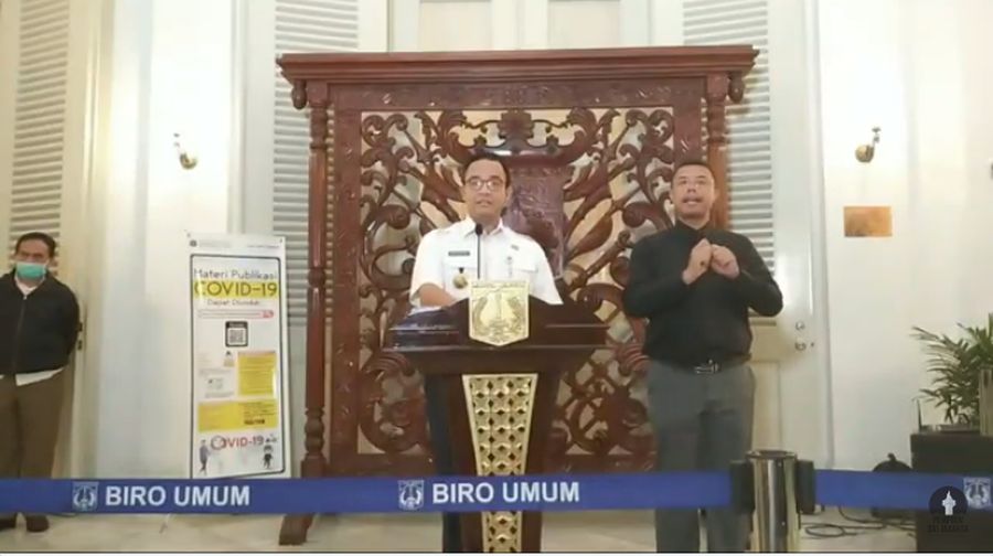 Pergub PSBB terbit, bagi yang melanggar bisa kena pidana 1 tahun dan denda Rp 100 juta 