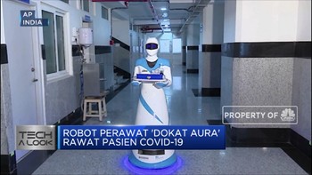 Canggih! Robot Perawat 'Dokat Aura' Rawat Pasien Covid-19