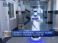 Canggih! Robot Perawat 'Dokat Aura' Rawat Pasien Covid-19