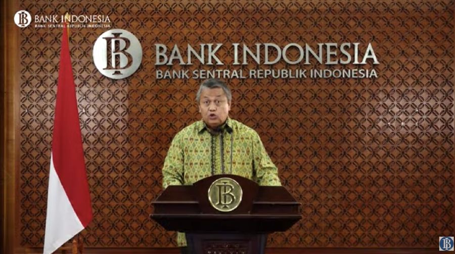 Gubernur BI Perry Warjiyo menyampaikan perkembangan ekonomi terkini (Youtube Bank Indonesia)