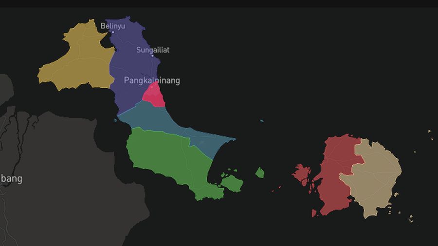 Kasus COVID-19 tersebar di 33 provinsi. Provinsi DKI Jakarta memuat kasus paling banyak.