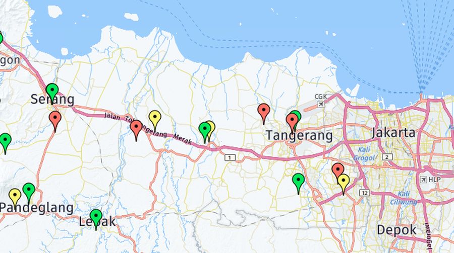 Kasus COVID-19 tersebar di 33 provinsi. Provinsi DKI Jakarta memuat kasus paling banyak.