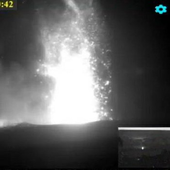 Penampakan Meletusnya Gunung Anak Krakatau dari CCTV