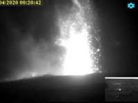 Penampakan Meletusnya Gunung Anak Krakatau dari CCTV