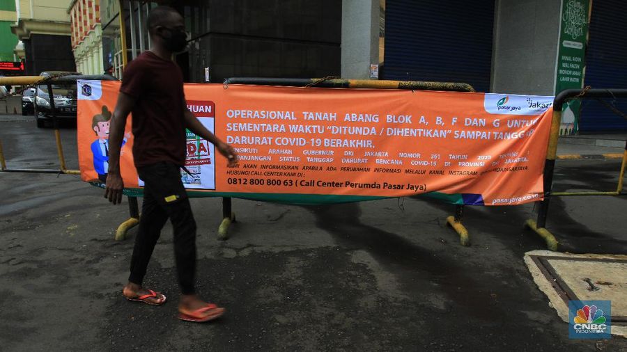 Perumda Pasar Jaya resmi memperpanjang penutupan Pasar Tanah Abang.