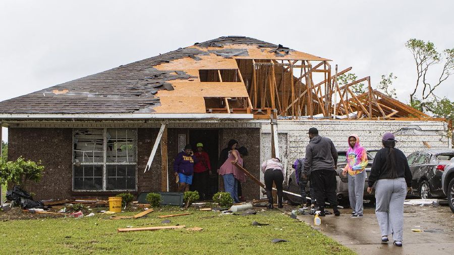 Sedikitnya enam orang tewas akibat amukan tornado di negara bagian Mississippi