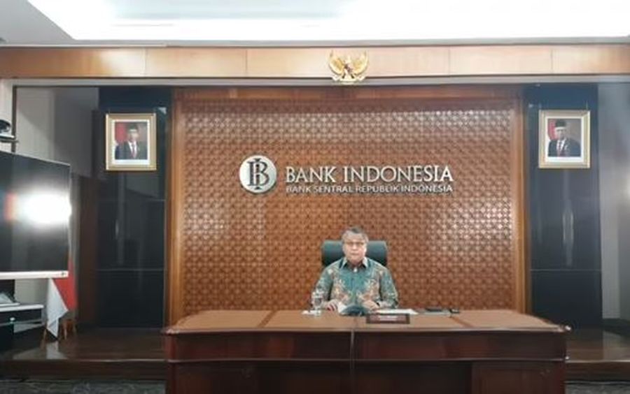 Gubernur BI Perry Warjiyo di Live Streaming Pembacaan Hasil Rapat Dewan Gubernur (RDG) BI
