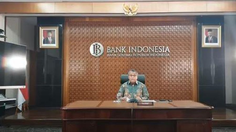 Gubernur BI Perry Warjiyo di Live Streaming Pembacaan Hasil Rapat Dewan Gubernur (RDG) BI