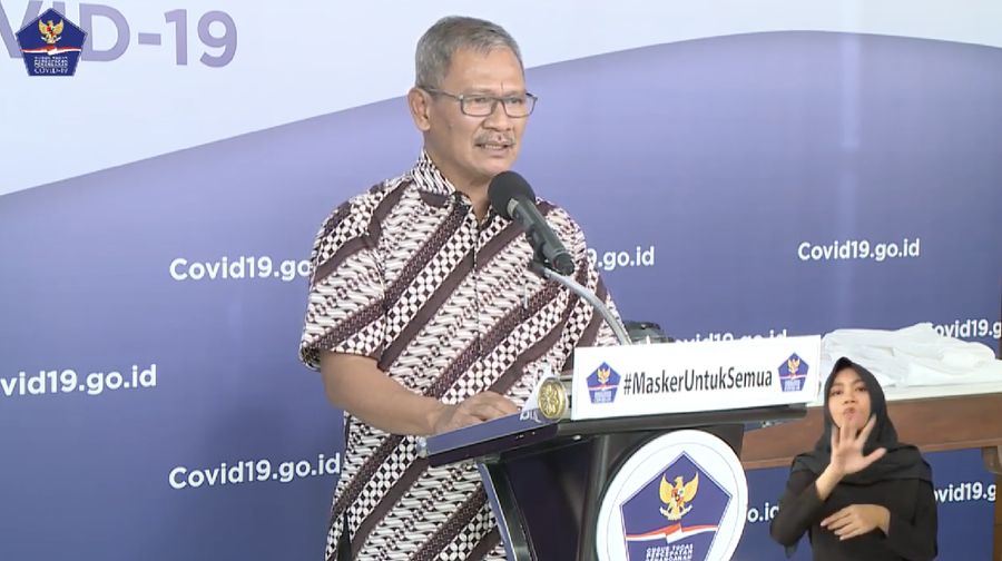 Achmad Yurianto selaku Juru Bicara Pemerintah Covid-19. (Dok: BNPB)