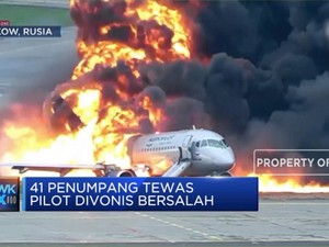 Pilot di Rusia Divonis Bersalah karena 41 Penumpangnya Tewas