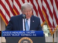 Kasus Corona Menurun, Trump akan 