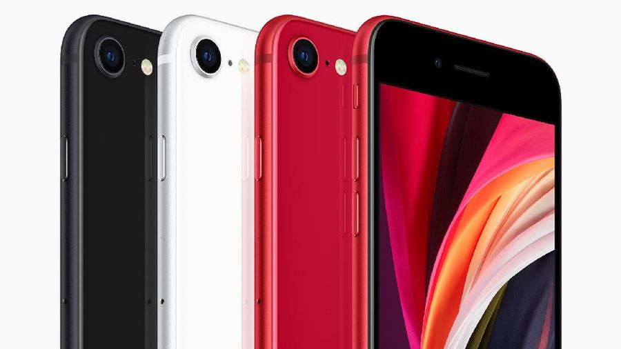 This photo provided by Apple shows second-generation iPhone SE.  Apple announced Wednesday, April 15 2020, is releasing the new iPhone that will be vastly cheaper than the models it rolled out last fall before the coronavirus pandemic had forced people to rethink their spending.  (Apple via AP)