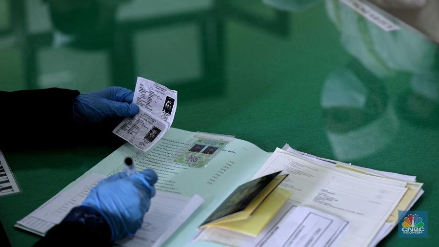 Pernikahan di Tengah Pandemi Covid-19 (CNBC Indonesia/Muhammad Sabki)