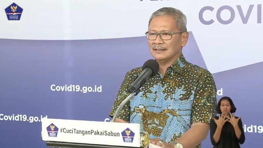 Achmad Yurianto selaku Juru Bicara Pemerintah Covid-19. (Dok: BNPB)