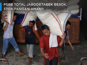 PSBB Total Jabodetabek Besok, Stok Pangan Aman?