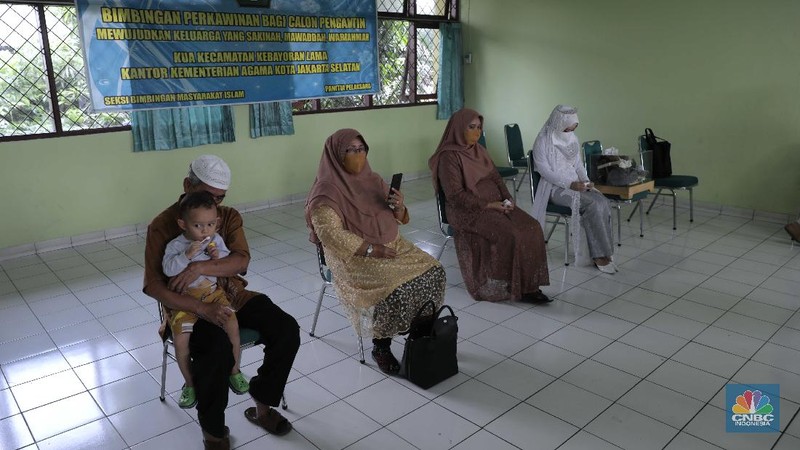 Pernikahan di Tengah Pandemi Covid-19 (CNBC Indonesia/Muhammad Sabki)