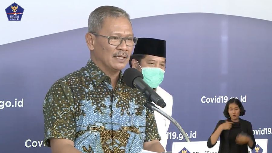 Achmad Yurianto selaku Juru Bicara Pemerintah Covid-19. (Dok: BNPB)