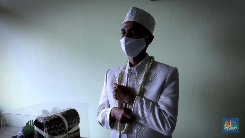 Pernikahan di Tengah Pandemi Covid-19 (CNBC Indonesia/Muhammad Sabki)