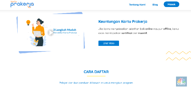 Kapan Pendaftaran Kartu Prakerja Dibuka Insentif Cair