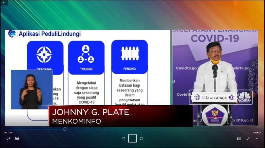 Menkominfo Johnny G Plate