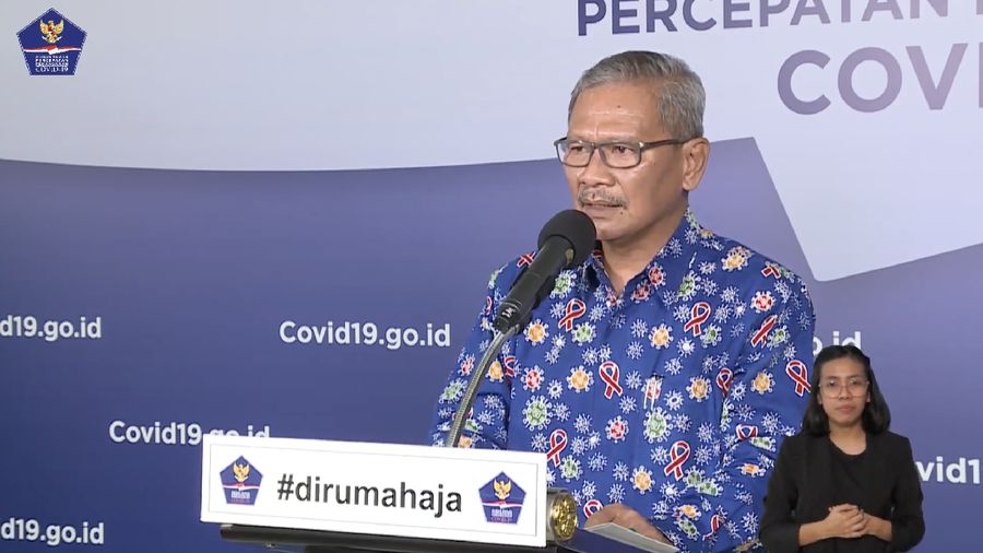 Achmad Yurianto selaku Juru Bicara Pemerintah Covid-19. (Dok: BNPB)