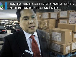 Dari Obat sampai Mafia Alkes, Ini Kekesalan Erick Thohir