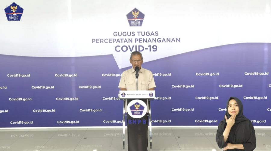 Achmad Yurianto selaku Juru Bicara Pemerintah Covid-19. (Dok: BNPB)