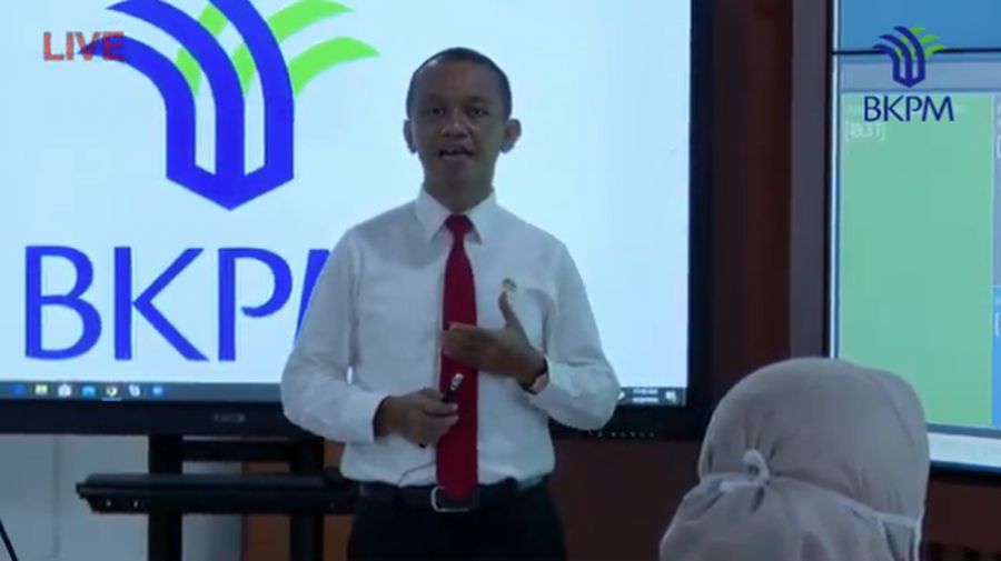 Konfrensi Pers Realisasi Investasi Triwulan 1 2020. (Youtube BKPM)