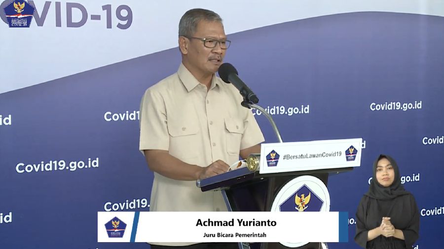 Achmad Yurianto selaku Juru Bicara Pemerintah Covid-19. (Dok: BNPB)