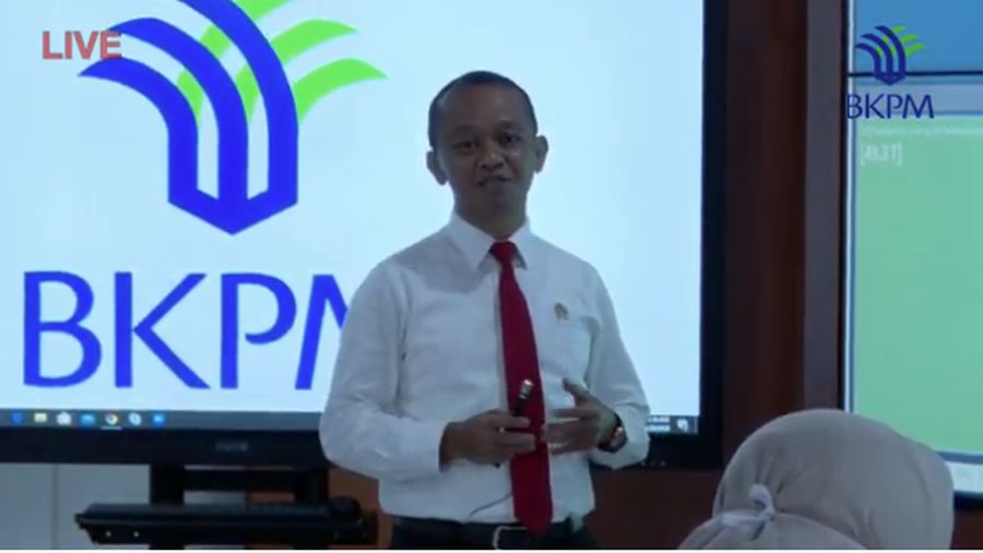 Konfrensi Pers Realisasi Investasi Triwulan 1 2020. (Youtube BKPM)