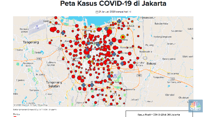 Peta corona Jakarta