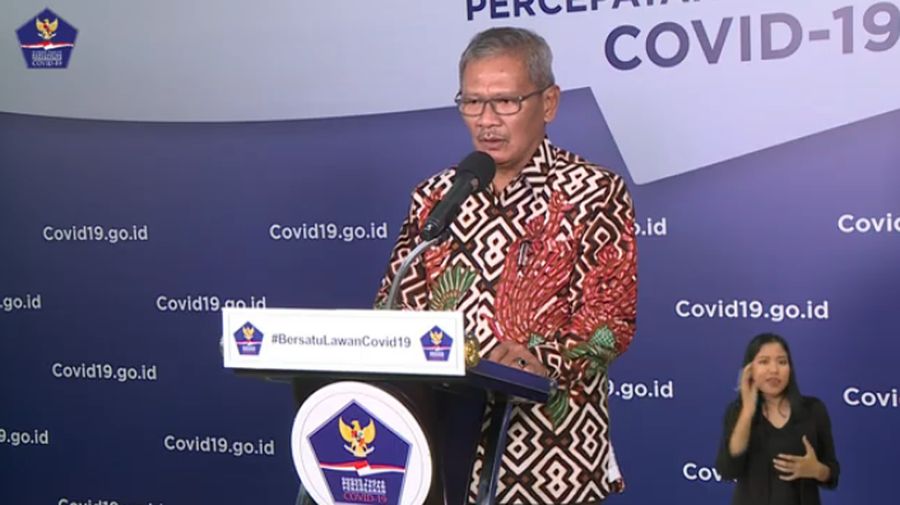 Juru Bicara Pemerintah untuk Penanganan Covid-19 Achmad Yurianto  (Youtube BNPB Indonesia)